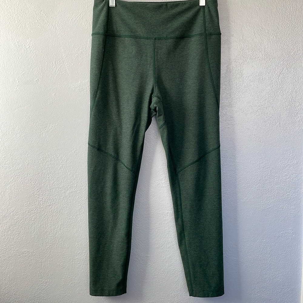 Outdoor Voices Women's Activewear Leggings Heather Hunter Green Large